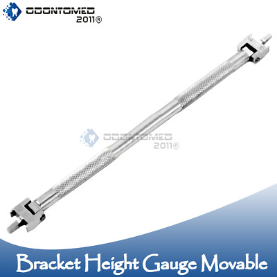 New Dental Bracket Movable Head Height Gauge Orthodontic Instrument 
