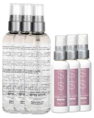 Simply Smooth Xtend Keratin Replenishing 3Spray Shine & 3-Magic Potion Pack of 6
