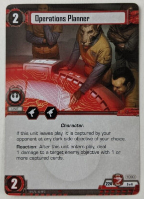 Operations Planner Star Wars LCG Card Game 1090 Galactic Ambitions Replacement