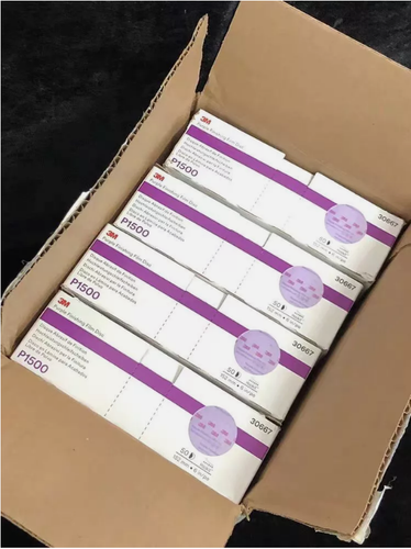 For 3M 30667 (Lot Of 4 Boxes) Purple Finishing Film Hookit Disc 6 inch P1500 - Bild 3 von 3