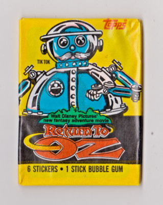 Disney Return to Oz Film Full Box of Rare Sticker Cards and Gum by Topps 1985 Disney Return to Oz Film Full Box of Rare Sticker Cards and Gum by Topps 1985