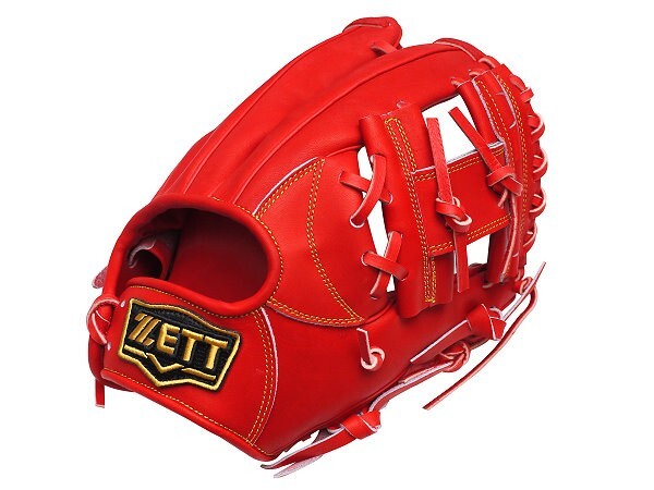 ZETT Pro Japan Steerhide 11.5 inch Infielder Glove - Red | eBay