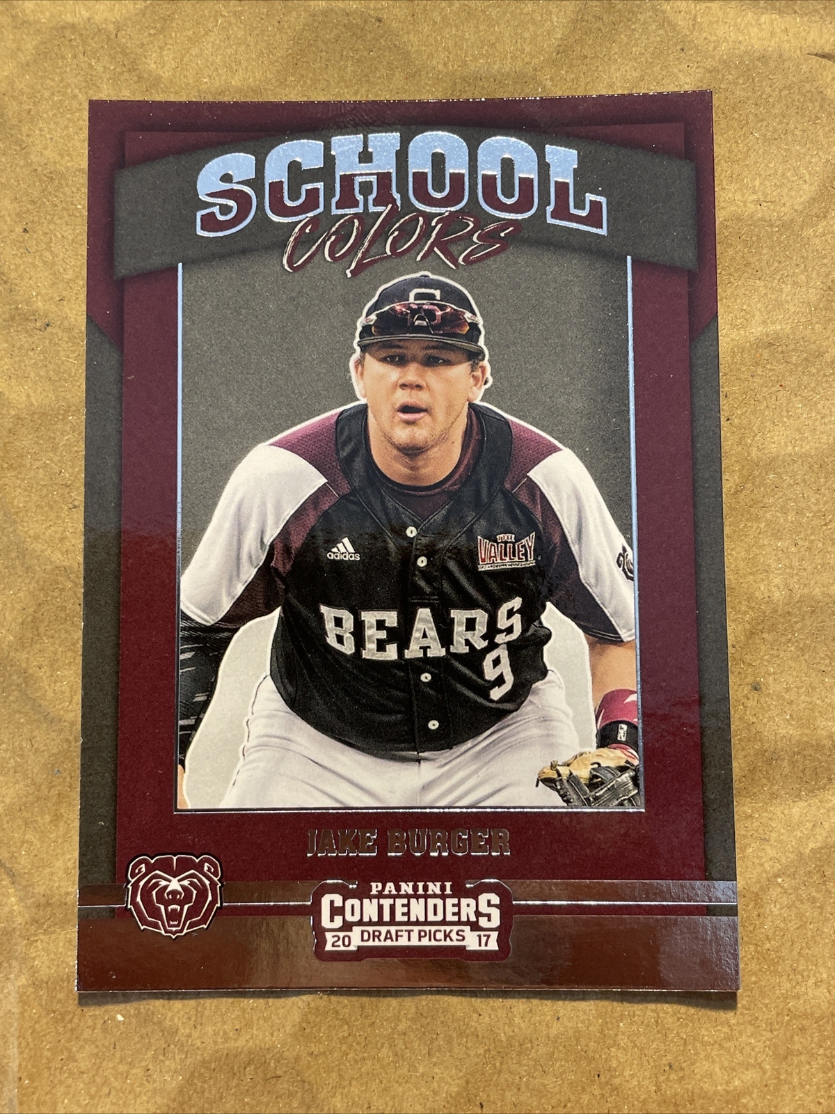 2017 Panini Contenders Draft Picks School Colors #13 Jake Burger