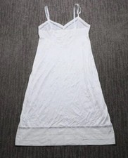 Vintage Lorraine Nylon Nightgown Womens 36 Tall Lace Cutouts Elegant Classic 90s