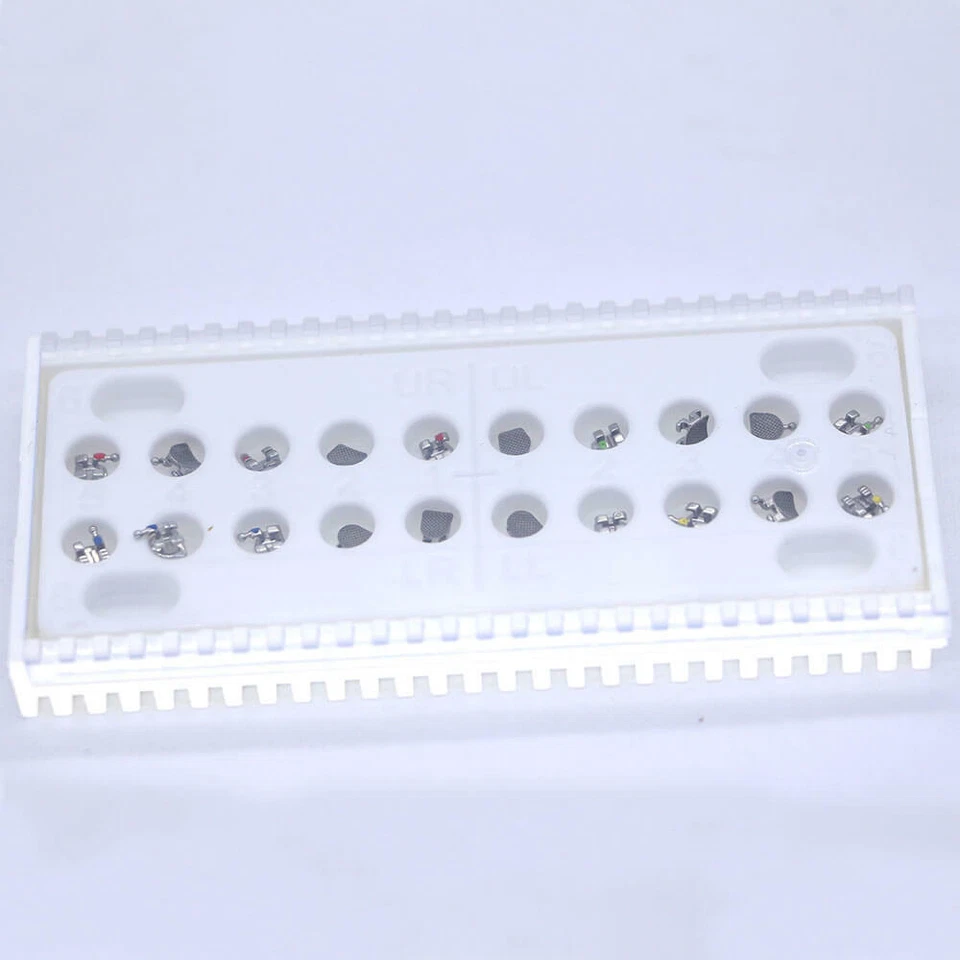 AU 50 kits soporte de ortodoncia dental estándar rojo 0,022" 345 ganchos chorro de arena Foto 2 de 4