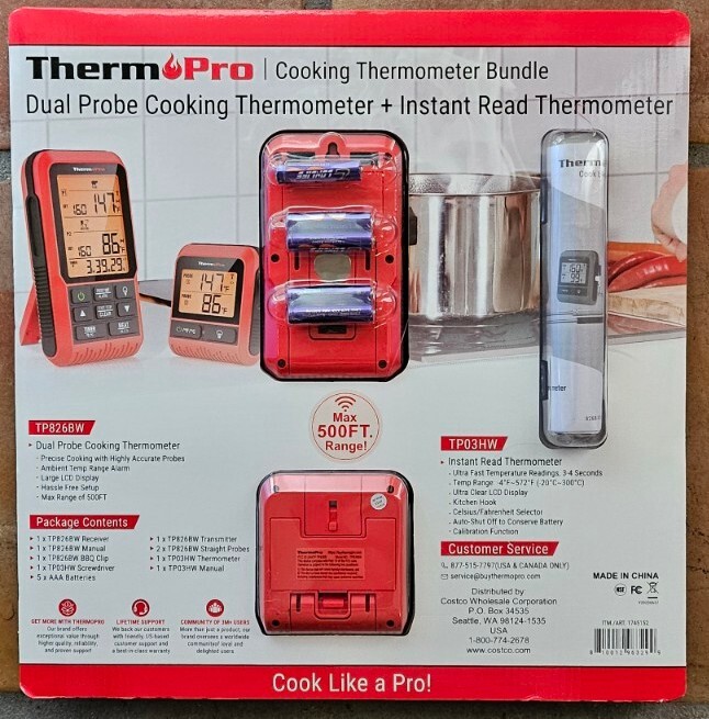 BRAND NEW ThermoPro Cooking Thermometer Bundle LCD, Alarm, Preset Temp, 500 FT