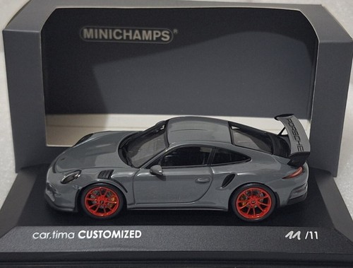 Porsche 911 (991) GT3 RS 2015 Grey/ Red 1:43 Minichamps CA04317005R 1 of 11 PCS - Picture 14 of 16
