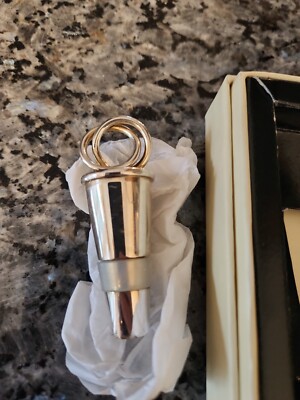 RALPH LAUREN VOWS Bottle Stopper Silverplate Wine Discontinued Gift