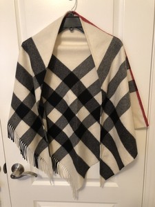 burberry white cashmere scarf