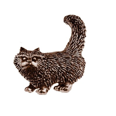 A40 Stehkatze KUPFER Effekt MAGNET Kühlschrank/Büro Schreibtisch Memo Englisch Zinn