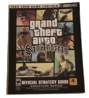 Grand Theft Auto San Andreas Brady Official Strategy Guide Playstation 2 PS2