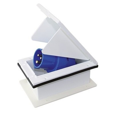 CEE Mount Built in Plug 230V 16A 3 Pole IP44 Waterproof