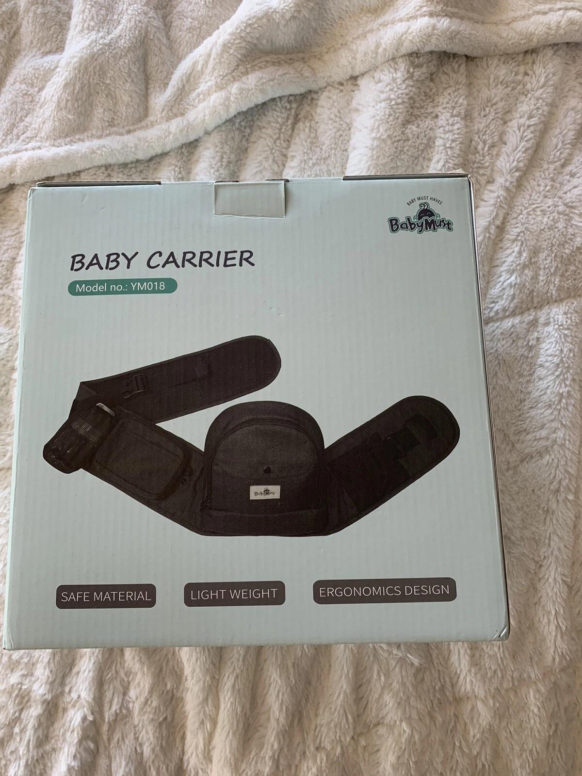 Baby Must Baby Carrier Model YM01 Age 0-6 Years Waist 25-51" Weight 8-66 Pounds