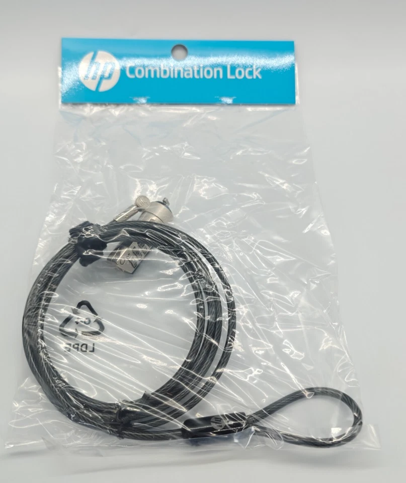 Brand new HP 6FT Combination Lock Security Cable T0Y15AA Black for Probook USA - Image 2 of 4