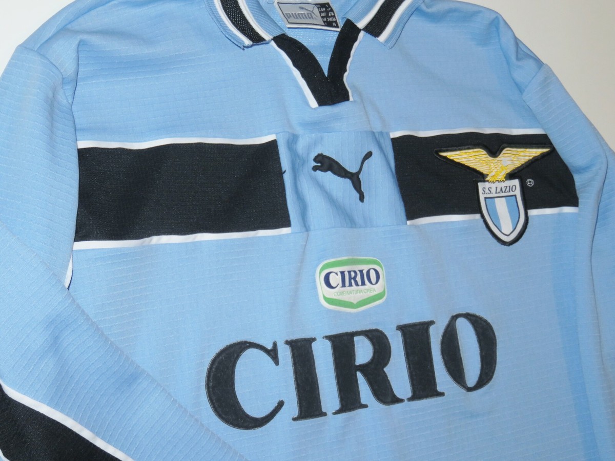 1998 1999 2000 Puma Lazio Home Long Sleeve Kit Jersey Calcio 1998 1999 2000 Puma Lazio Home Long Sleeve Kit Jersey Calcio