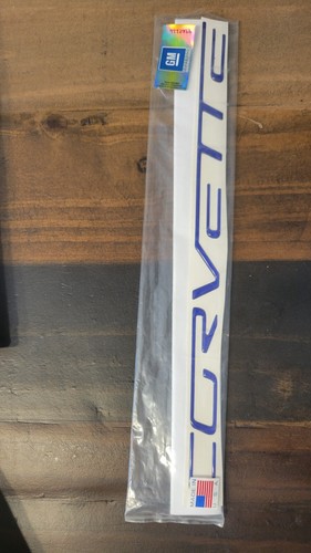 C6 Corvette Dash And Rear Letters 3d Domed Polyurethane Lemans Blue GM 05-13 - Picture 3 of 3