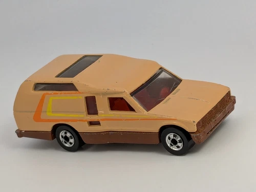 Vintage 1980 Hot Wheels Mini Trek Truck Good Time Camper Brown Tan Hong Kong