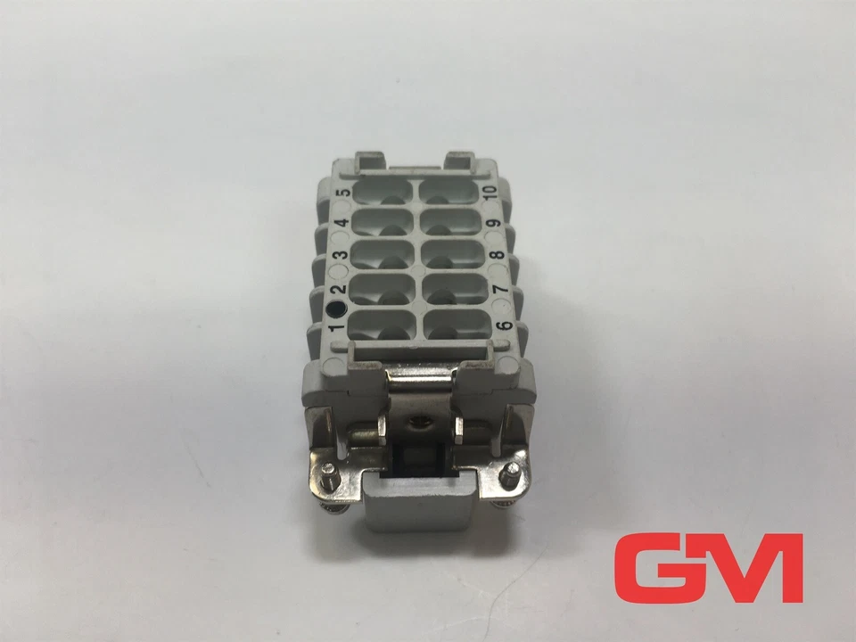 Ve 2x Walther Inserto Maschio Il Serie B10 710774 Maschio Insert 10-pol 16A 500V - Immagine 3 di 4