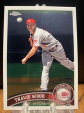 2011 Topps Chrome Cincinnati Reds Baseball Card #39 Travis Wood