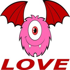 30 Custom Love Message Monster Personalized Address Labels