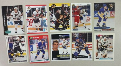 20 Card Lot of Different GARTH BUTCHER Blues NHL Must for any collector FREE S&H