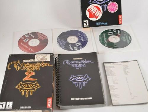 Juego Neverwinter Nights (PC, 2002) PC caja grande completo con manual - Imagen 8 de 8