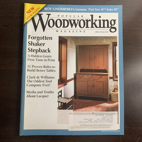 Popular Woodworking Magazine April 2010 Forgotten Shaker Stepback - Picture 3 of 4