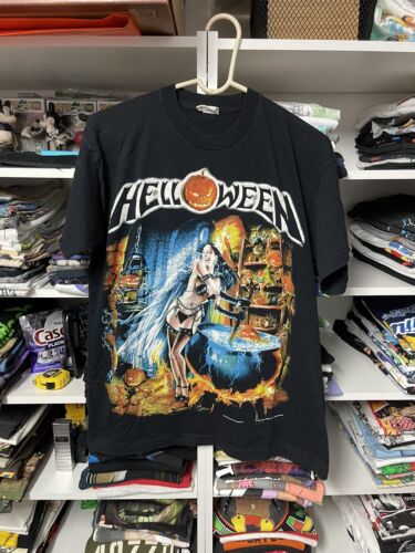 Vintage Helloween Better Than Raw World Tour T Shirt Sz L Vintage - Afbeelding 1 van 5