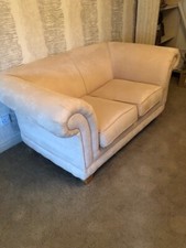 Lovely Immaculate Wyvern Cream 2 Seater Sofa