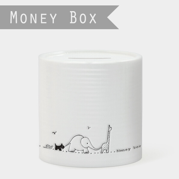 Porcelain Money Box Nursery Animals Keepsake Christening Gift  East of India