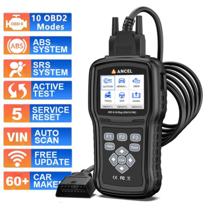 Automotive OBD2 Scanner Diagnostic Tool SAS Oil EPB Reset ABS Car Code Reader
