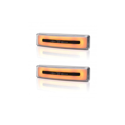 Set 12-24V Bernstein Neon LED Leuchten für Scania 2005-2014 Vorne Innen Dach Kabine
