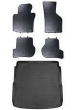 Gummi Fußmatten Kofferraumwanne Set für VW Golf 5 Variant Kombi Gummimatten