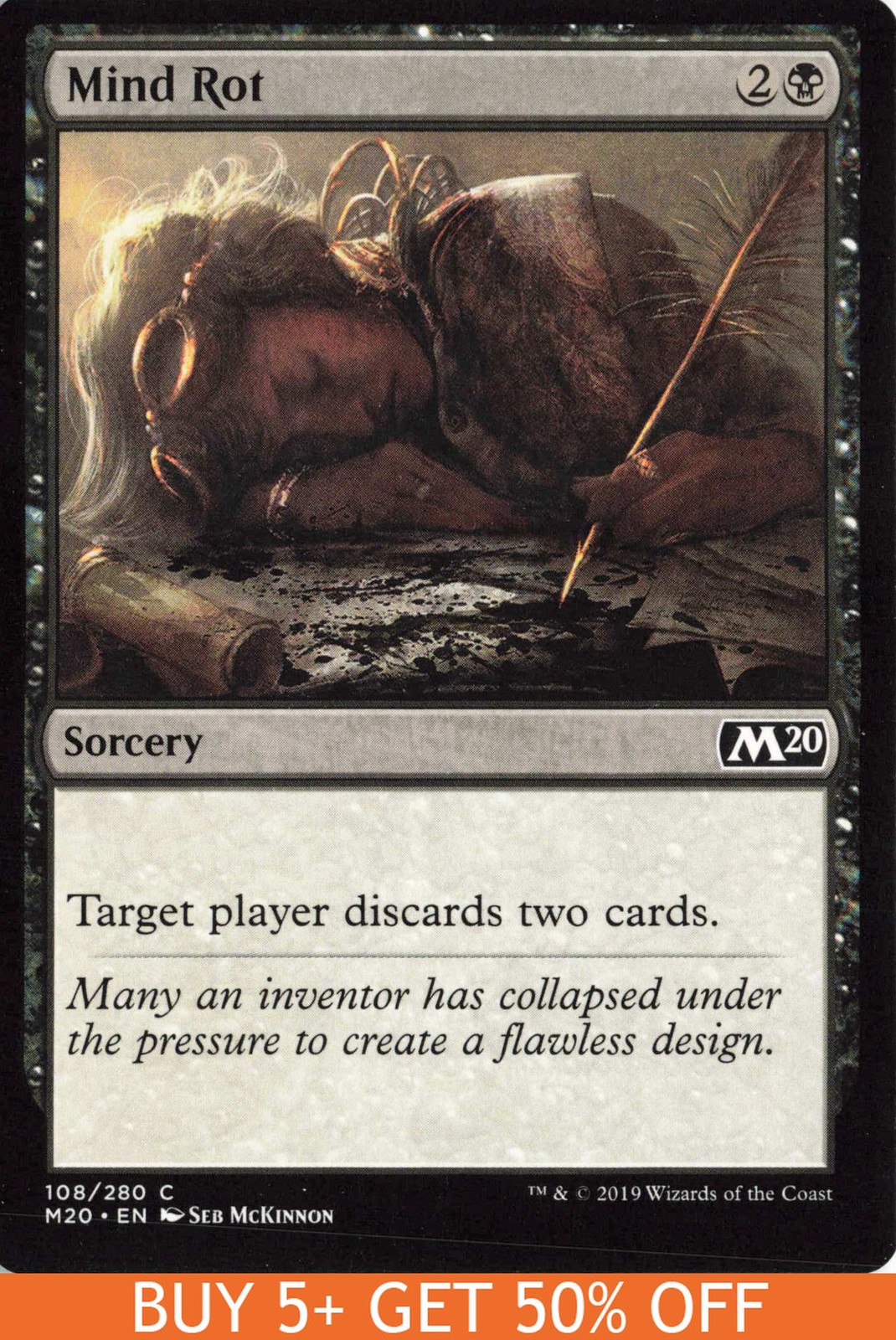 Core Set 2020 #108 Mind Rot tcg