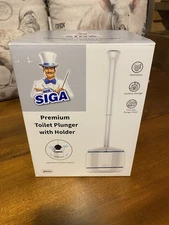 Mr. Siga Toilet Plunger, New In Box, White