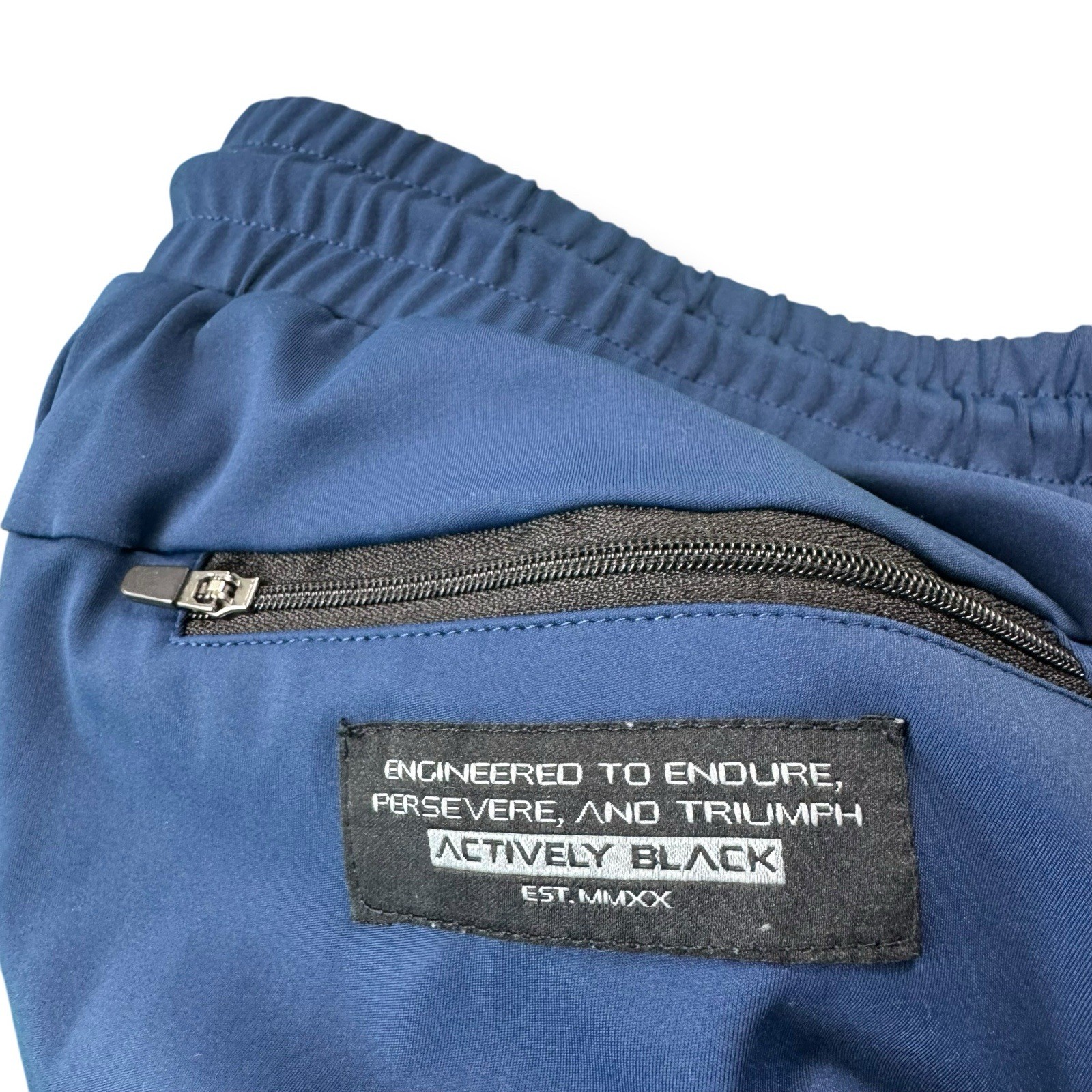 Actively Black Navy Blue Performance Tech Hoodie … - image 14