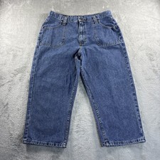 Riders by Lee Vintage Denim Capri Jeans Womens 14M Medium Wash Flap Pocket Blue