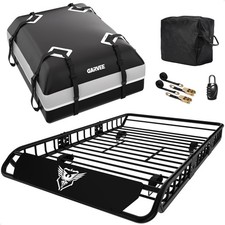 64 X 39 X 5 Universal Roof Rack Basket 200 Lbs Rooftop Cargo Carrier Basket