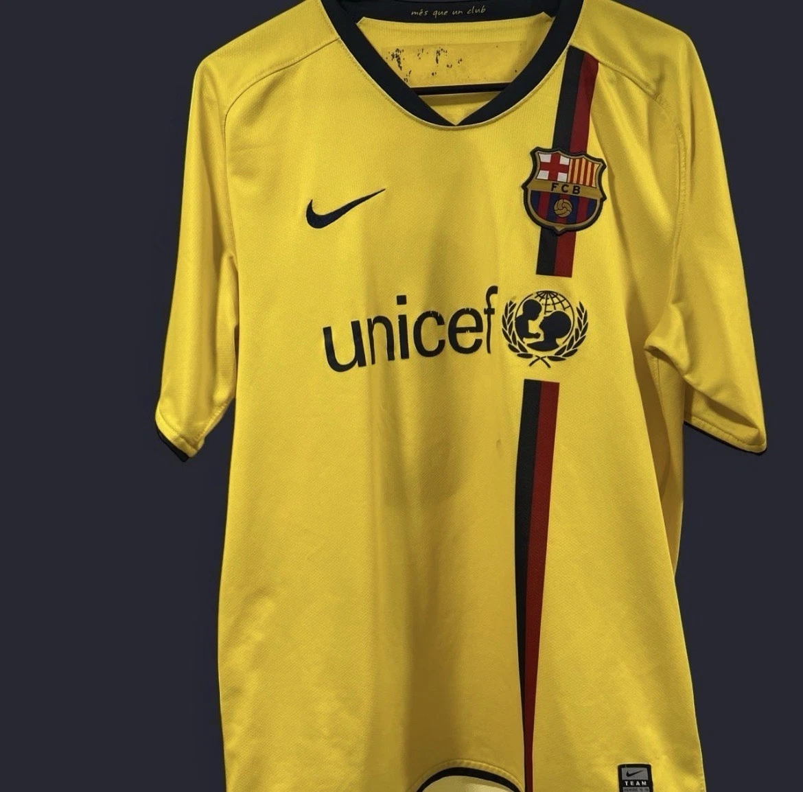 Barcelona Shirt Mens M La Liga Soccer Nike 2022 2023 Spotify Football Jersey