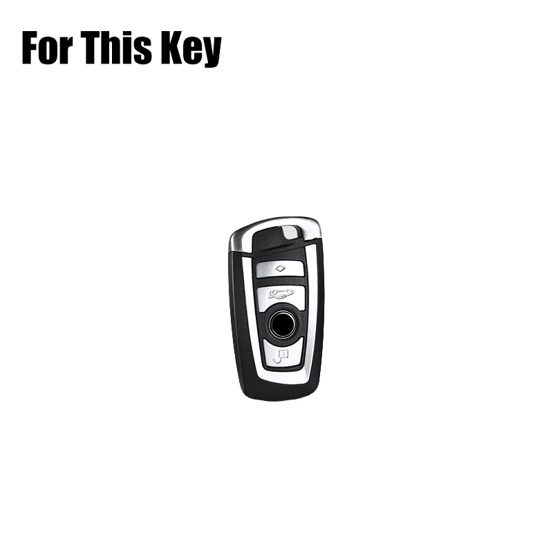 Funda para llave de coche de cuero de aleación de zinc para BMW X3 X4 X5 F10 F15 1 2 3 4 5 6 7 M5 Foto 2 de 4