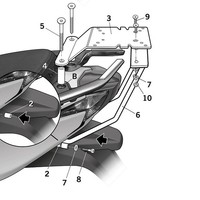 Shad GepäCkträGer (FüR: Kymco Xciting 400I ABS D60 13-16 )