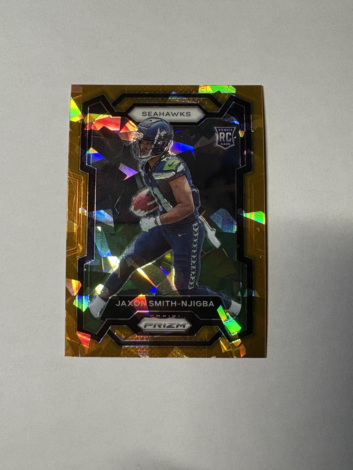 2023 Panini Prizm - Rookies Jaxon Smith-Njigba #390 Orange Ice Prizm (RC)