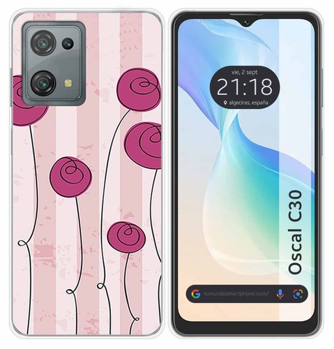 HAOYE Cover per Blackview Oscal C30 / 30 Pro a Portafoglio, Libro