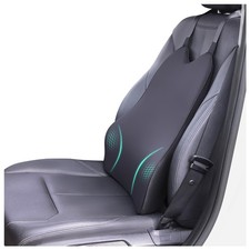 Car Seat Lumbar Support Pillow Memory Foam Whole Back Cushion Adjustable Straps
