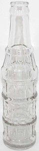 Vintage soda pop bottle HOUSES Cherry Cider art deco embossed Saugatuck Michigan