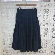 Vtg Pendleton Wool Midi Skirt Sz 8 Fits Smaller Pleated School Girl Academia