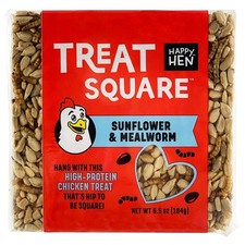 6.5 oz Square Mealworm  Sunflower Treat for Chickens Poultry Wild Birds
