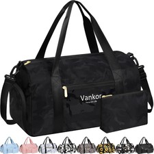 Gym Bag for with Shoe Compartment Waterproof, Sports Duffle Bag for Travel Du...