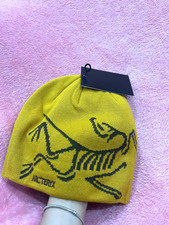 Arc'teryx Bird Head Toque Beanie Yellow Merino Wool Knit Winter Hat Cap - NWT