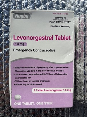 Rugby Emergency Contraceptive 1 Tablet 1.5 mg Compare to Plan B One Step